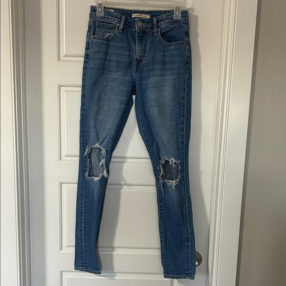 Levi 721 High Rise Skinny Jeans